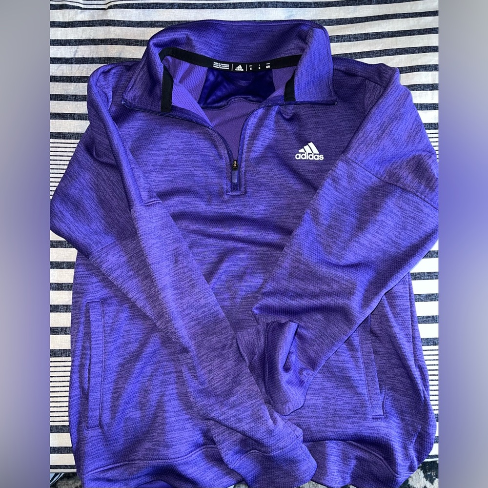 Adidas Men’s purple Q-zip